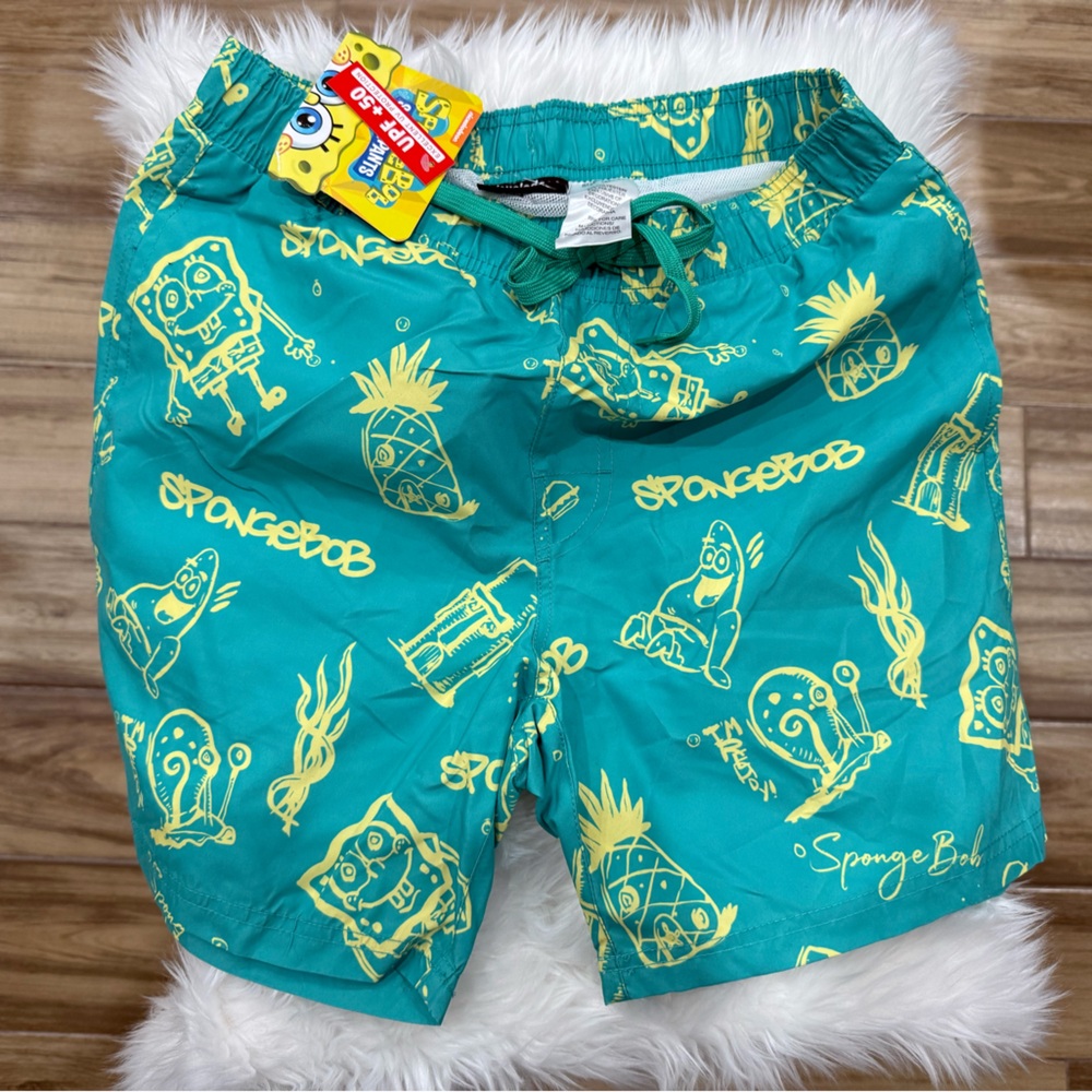 SpongeBob SquarePants Teal Swim Shorts